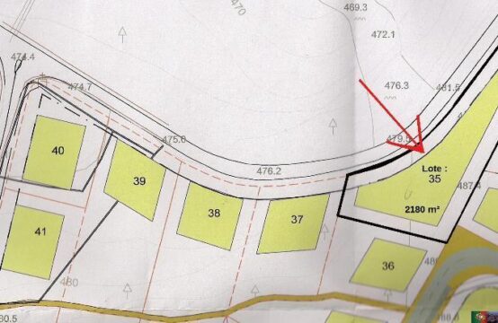 Plot of urbanized land for sale in Cambra &#8211; Vouzela &#8211; 2180m²